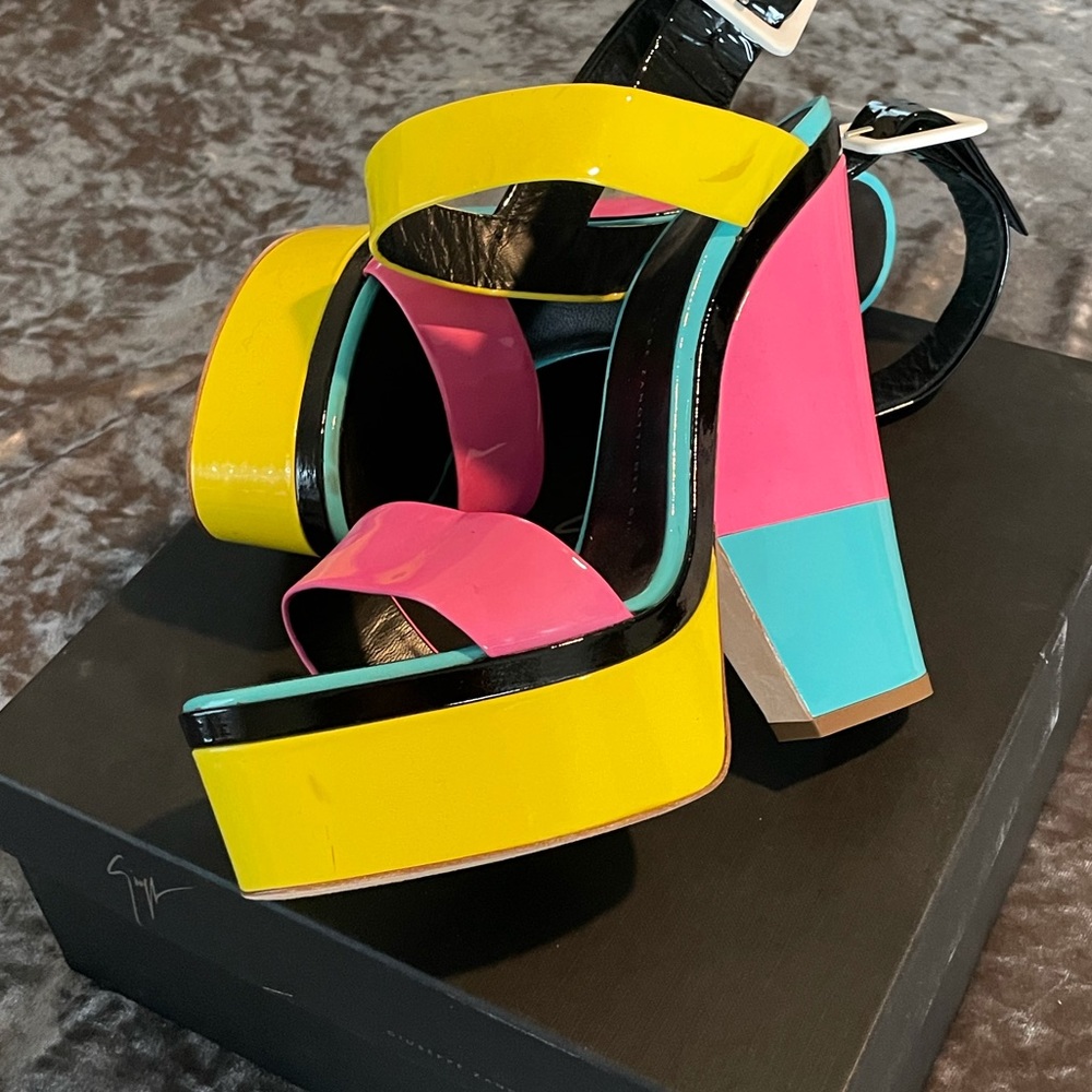Giuseppe Zanotti Size 40 1/2 Multi Color - image 5